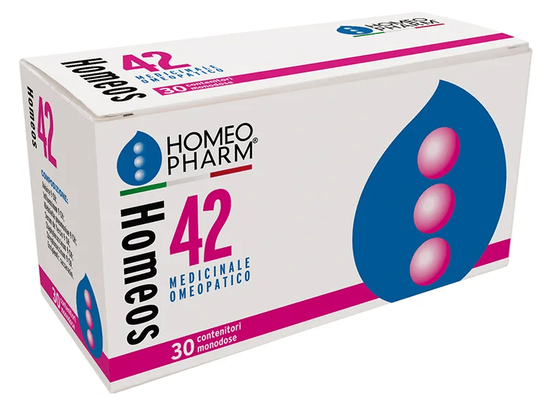 Homeos 42 Globuli Trattamento Omeopatico per la Prevenzione Influenzale 30 tubi Monodose