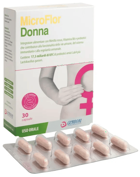Microflor Donna Integratore Per Le Vie Urinarie 30 Capsule