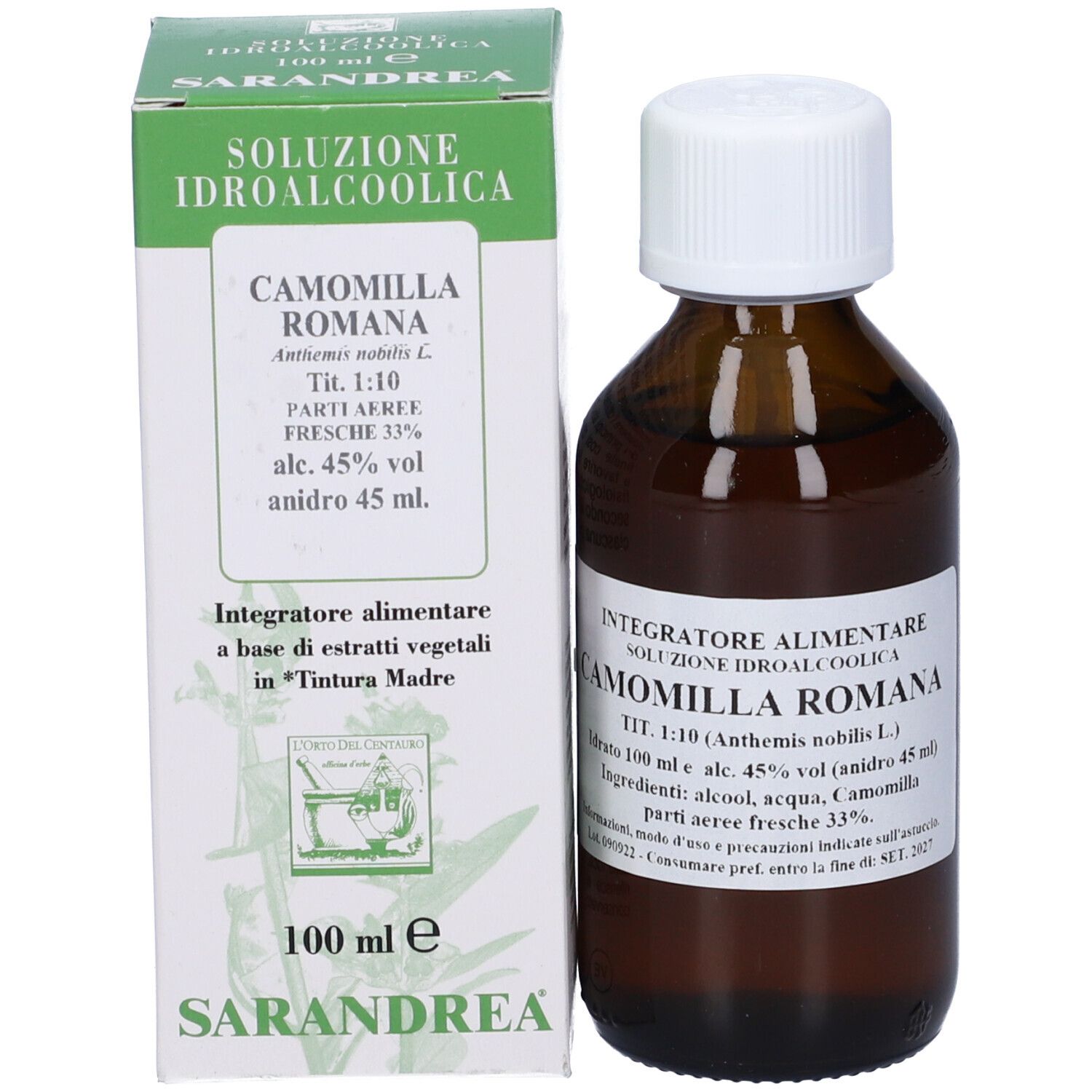 Sarandrea Marco &c. Camomilla Romana 100ml Tintura Madre — confronto prezzi