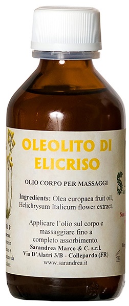 Oleolito Di Elicriso Olio Corpo Per Massaggi 100ml