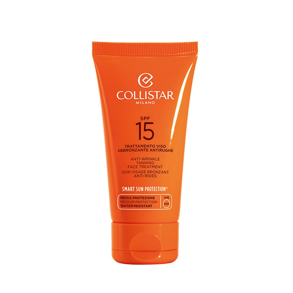Collistar Trattamento Viso Abbronzante Antirughe SPF15 50 ml Crema solare — confronto prezzi