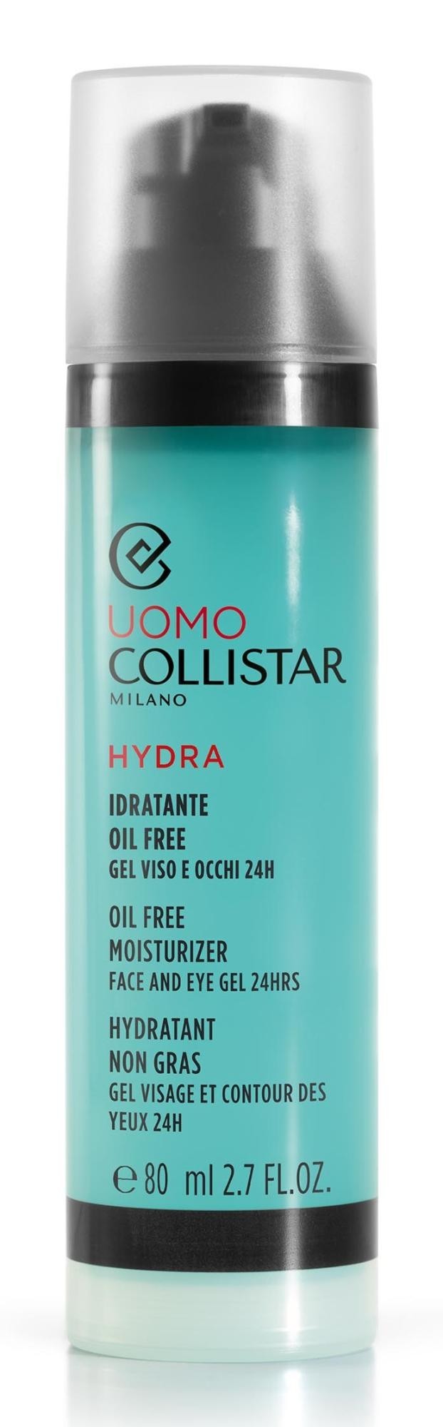 Collistar Uomo Hydra Gel Viso E Occhi Idratante Oil Free 24 Ore 80ml