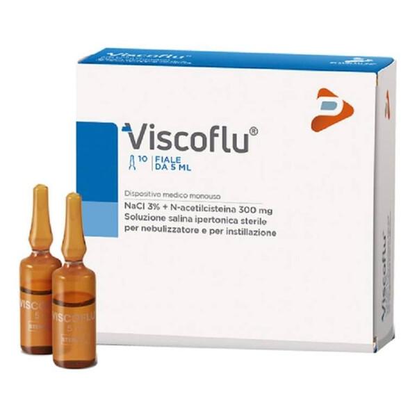 Viscoflu Soluzione Salina Ipertonica Nebulizzante 10 Flaconcini 5 ml