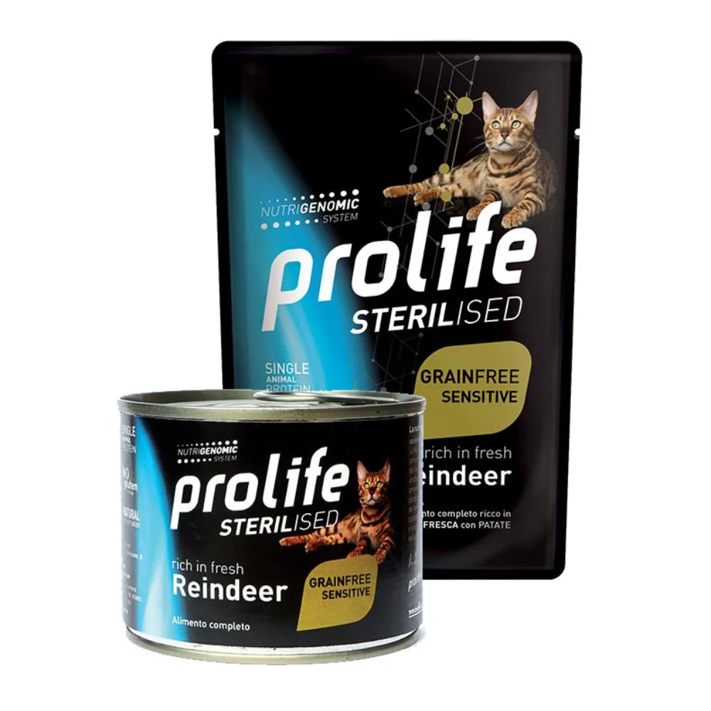 PROLIFE GATTO STERILISED ADULT RENNA 85GR (bustina)
