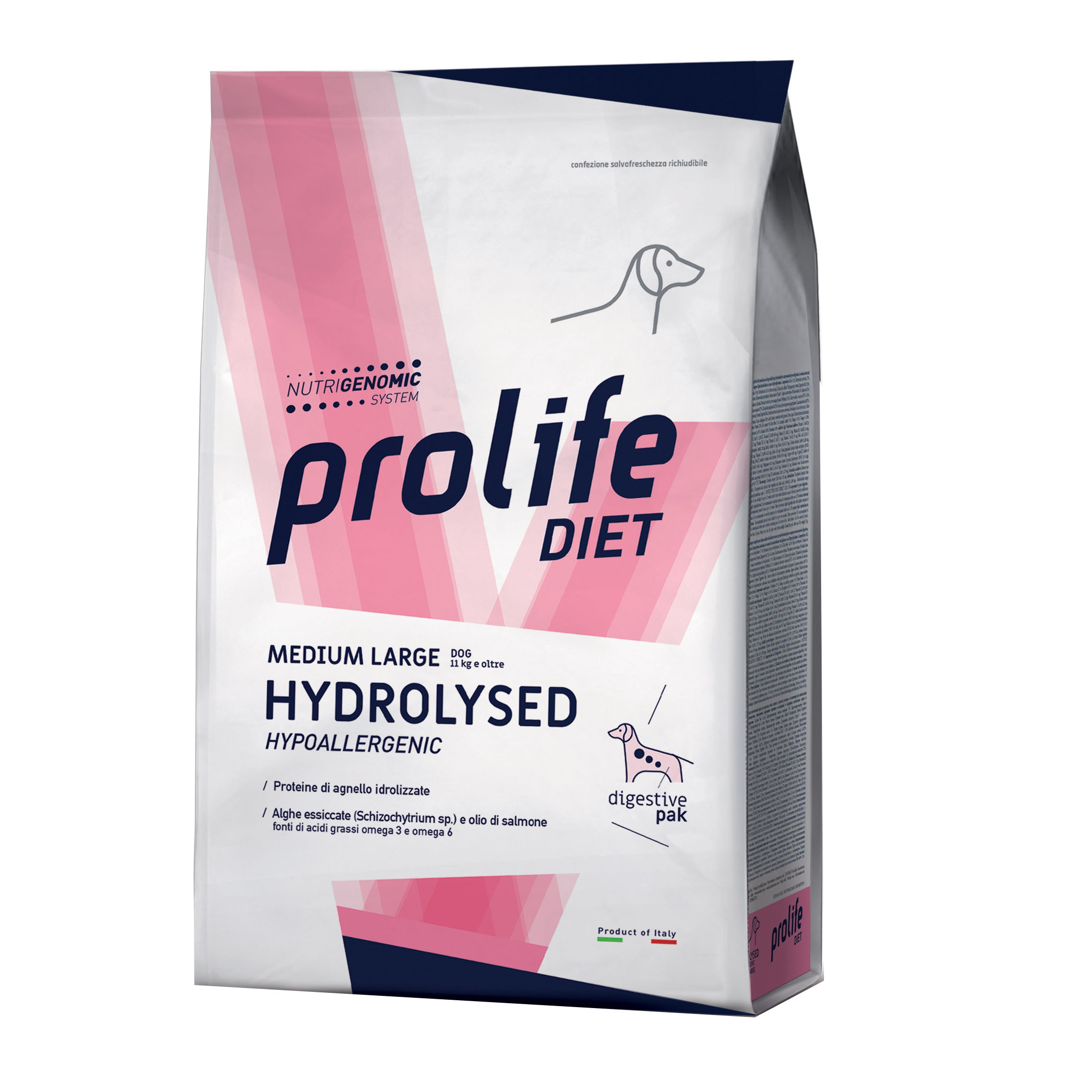 Prolife Cane Diet Hydrolised Medium&amp;Large Agnello 2 Kg