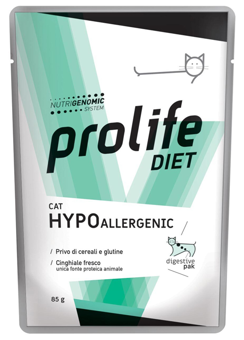Prolife Gatto Diet Hypoallergenic Busta 85 Gr