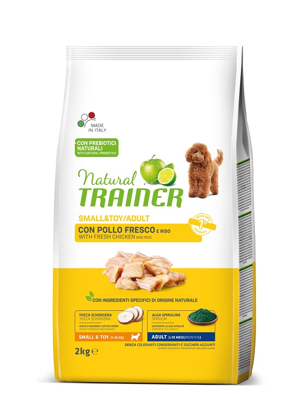 Trainer Cane Natural Adulto Small&amp;Toy Pollo &amp; Riso 2 Kg