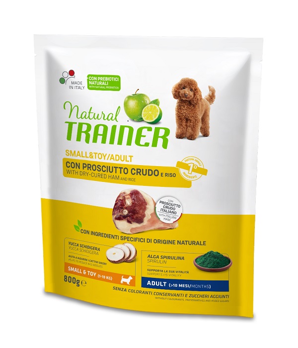 Trainer Cane Natural Adulto Small&amp;Toy Prosciutto Crudo &amp; Riso 800 Gr