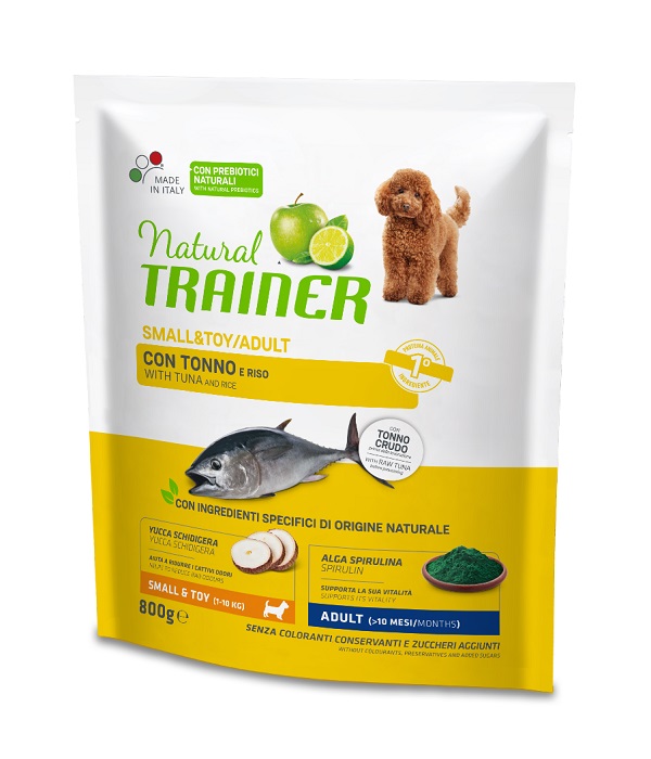 Trainer Cane Natural Adulto Small&amp;Toy Tonno &amp; Riso 800 Gr