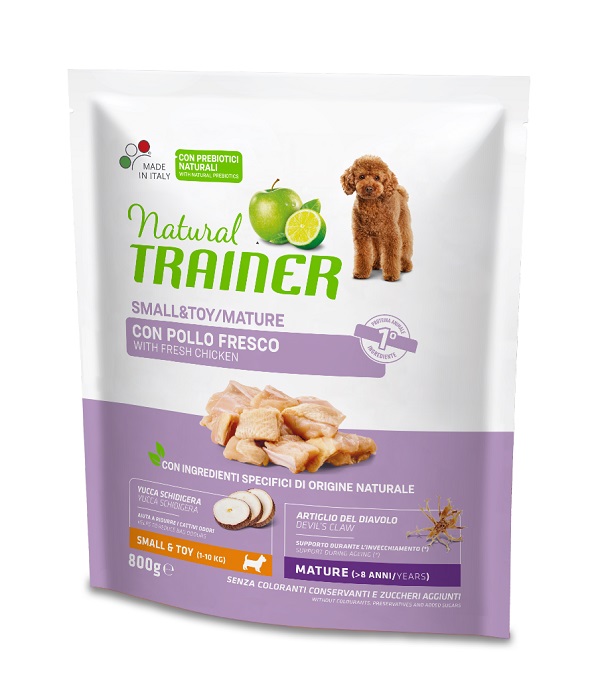 Trainer Cane Natural Mature Small&amp;Toy Pollo &amp; Riso 800 Gr