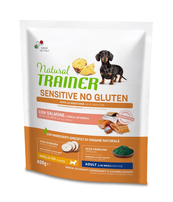 Trainer Cane Natural Sensitive Adulto Mini Salmone 800 Gr
