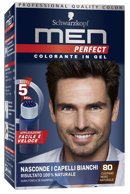 Men Perfect Colorante In Gel 80 Castano Nero Naturale