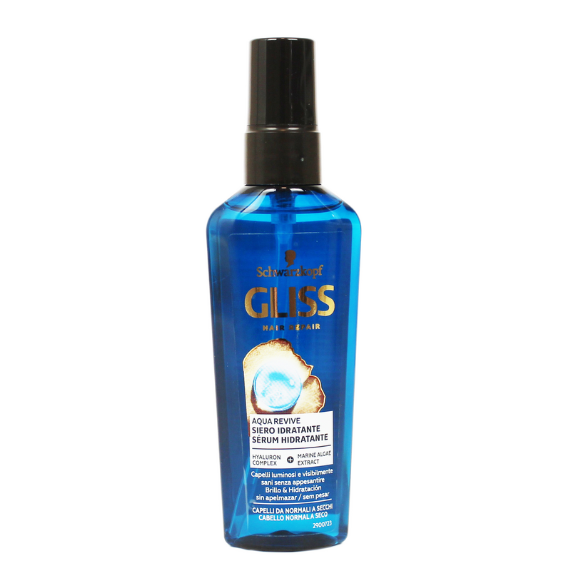 Gliss Hair Repair Aqua Revive Siero Idratante Per Capelli Da Normali A Secchi 75ml — confronto prezzi