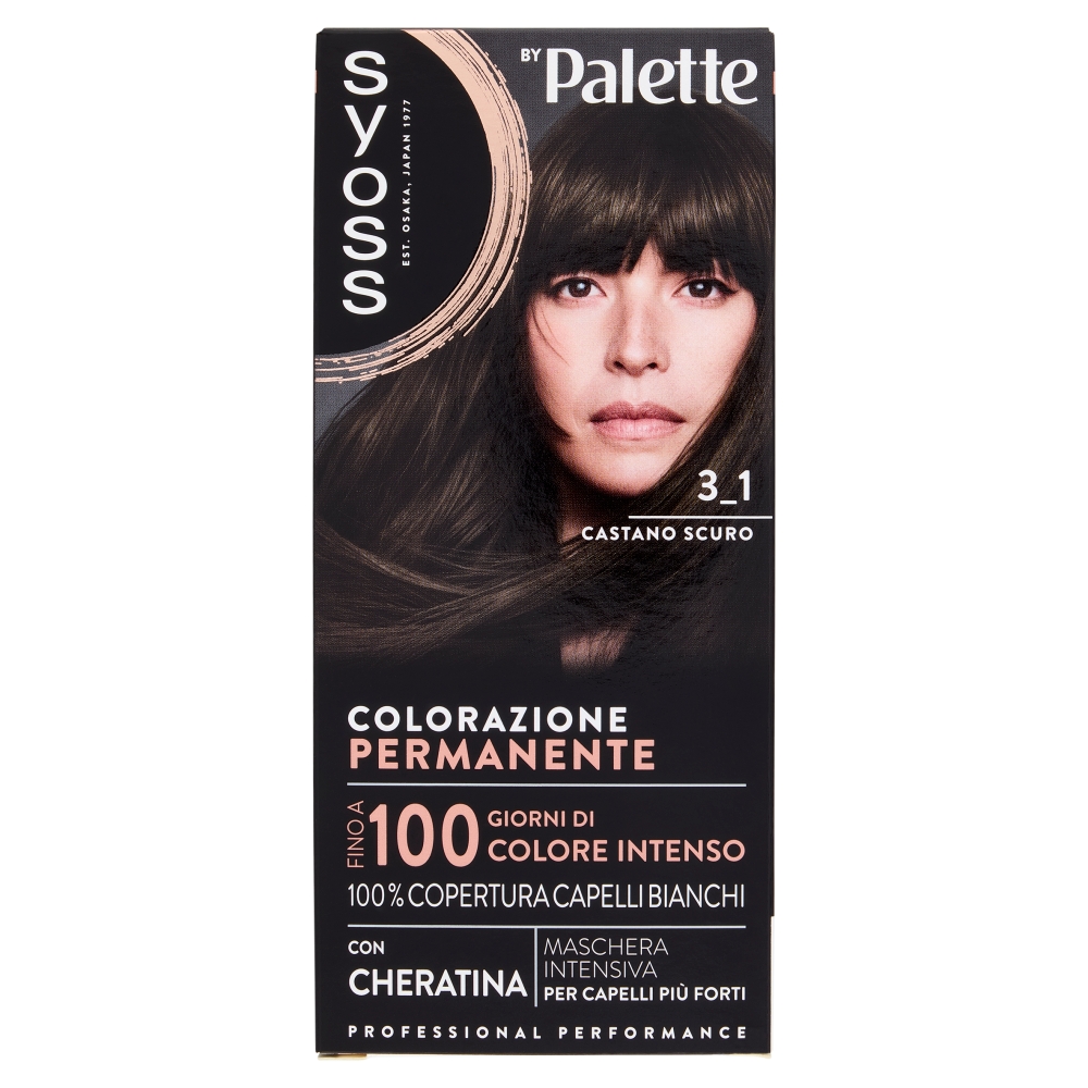 Syoss By Palette 3_1 Castano Scuro Colorazione Permanente Con Cheratina