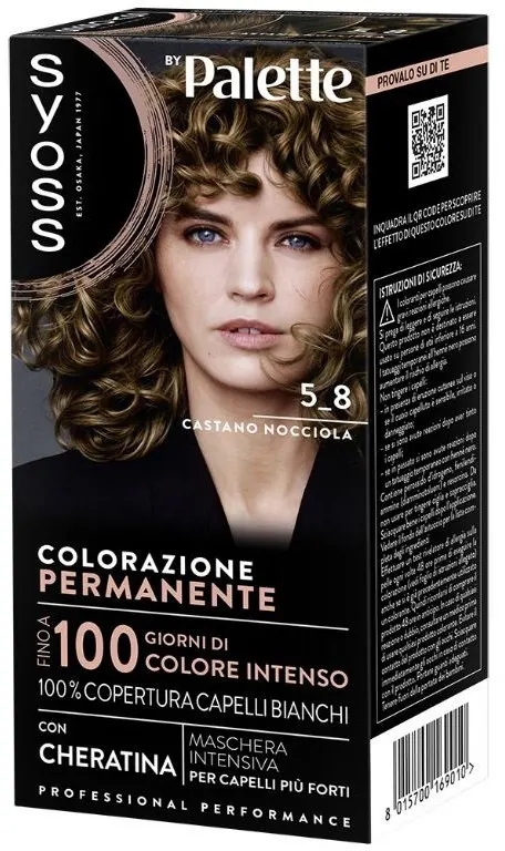 Syoss By Palette 5_8 Castano Nocciola Colorazione Permanente Con Cheratina