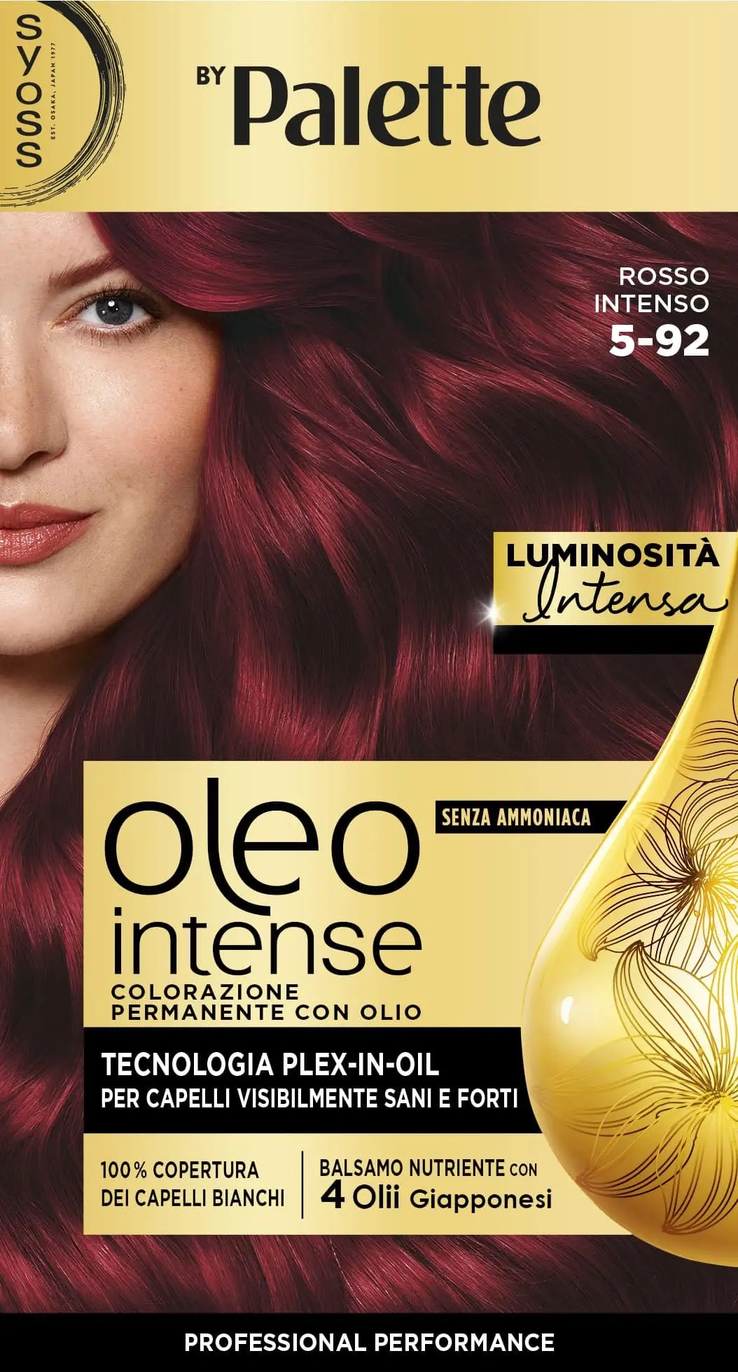 Syoss By Palette Oleo Intense 5-92 Rosso Intenso Colorazione Permanente Con Olio