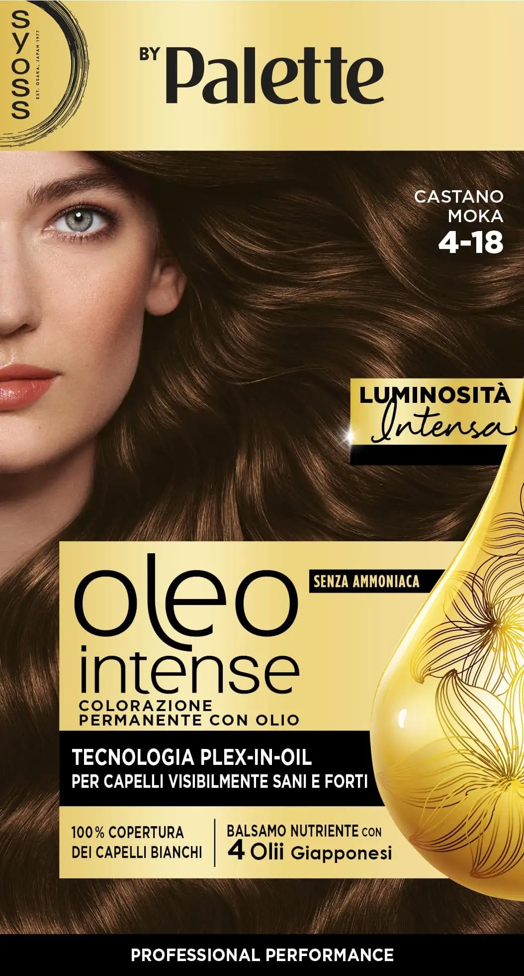 Syoss By Palette Oleo Intense 4-18 Castano Moka Colorazione Permanente Con Olio
