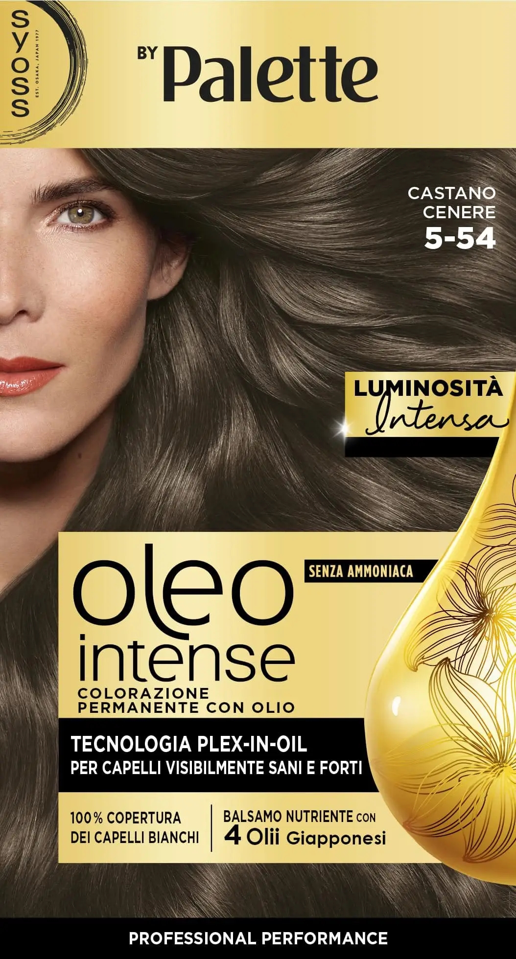 Syoss By Palette Oleo Intense 5-54 Castano Cenere Colorazione Permanente Con Olio