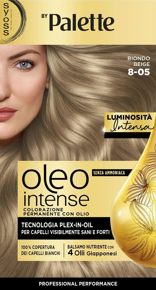 Syoss By Palette Oleo Intense N.8.05 Biondo Beige Colorazione Permanente