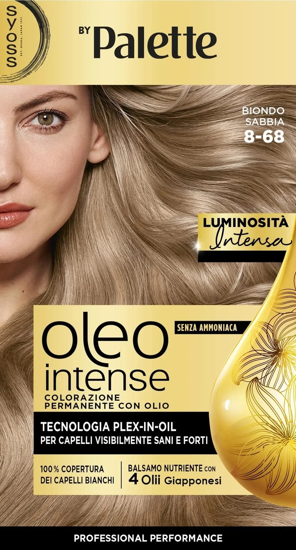 Syoss By Palette Oleo Intense N.8.50 Biondo Cenere Naturale Colorazione Permanente