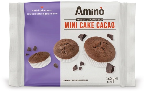 Amino mini cake cacao 4 pezzi da 40 g