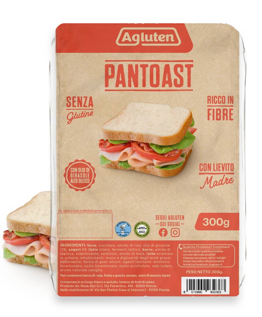 Pantoast Bianco Senza Glutine - Agluten 300 g — confronto prezzi