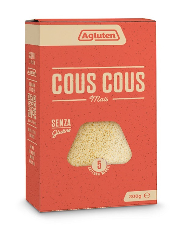 Agluten cous cous di mais 300 g - cous cous senza glutine a base di mais