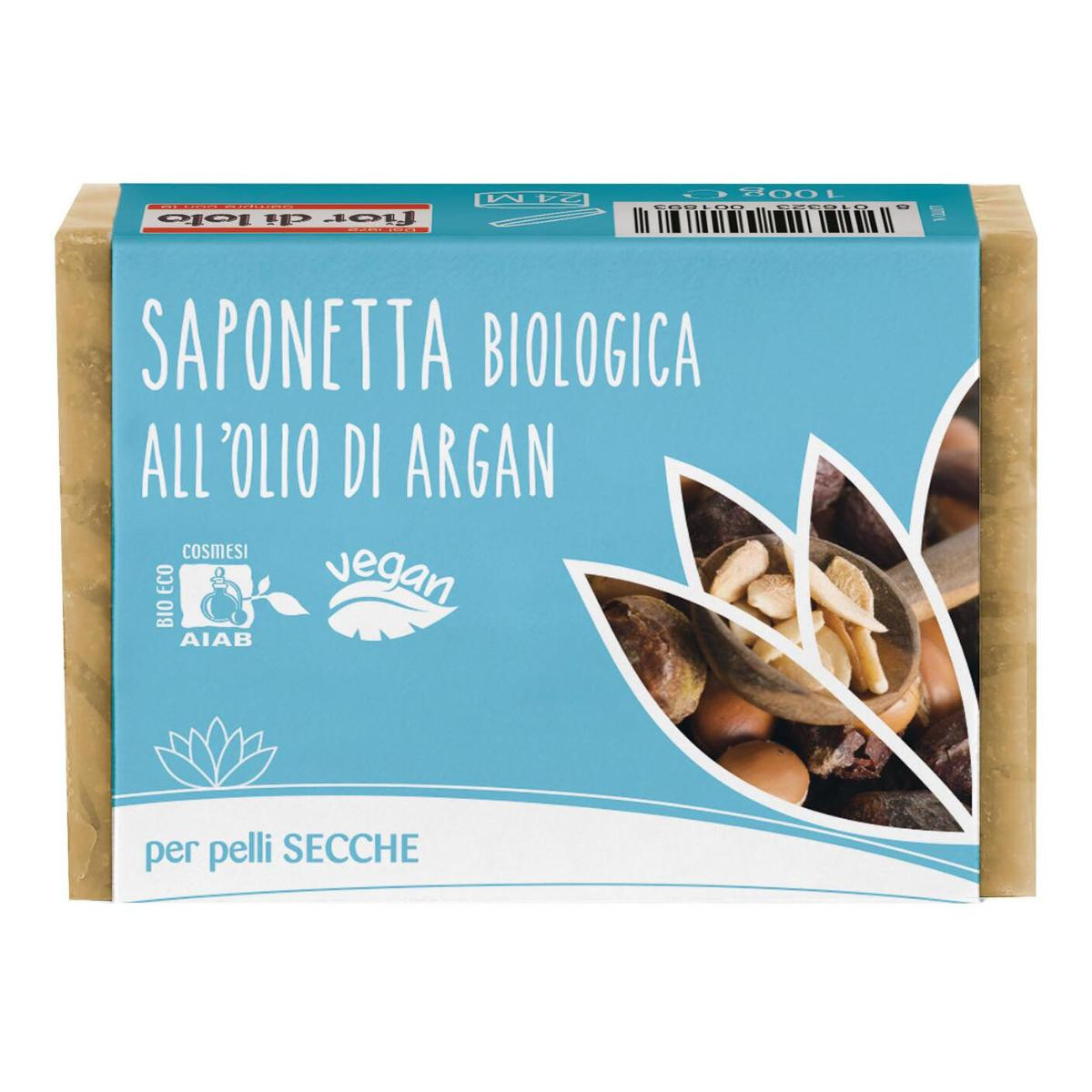 Fior di Loto Saponetta All'Olio di Argan Pelle Secca 100 g — confronto prezzi