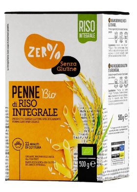 Fior di Loto Zero% Glutine Penne di Riso Semigreggio Bio 250 g