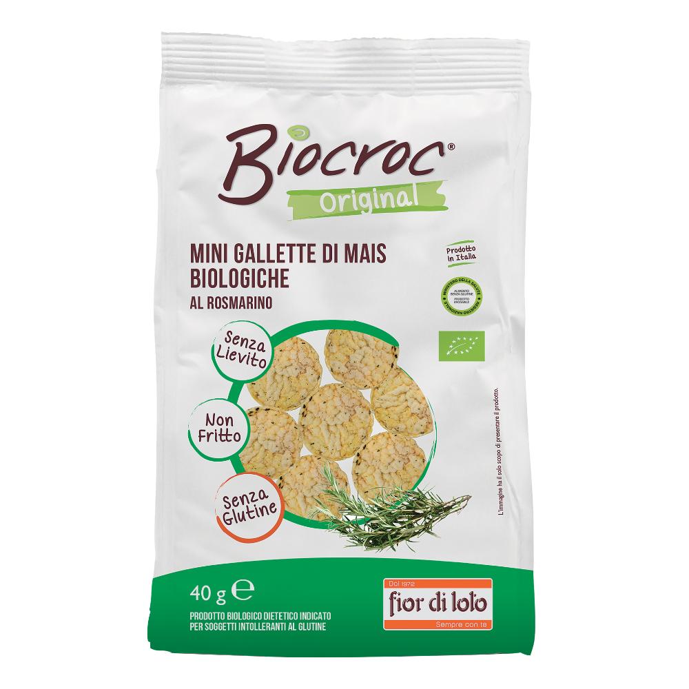 Fior Di Loto Biocroc Mini Gallette Di Mais Al Rosmarino 40g