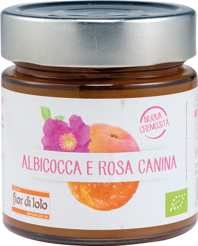 Fior Di Loto Composta Rosa Canina e Albicocca Alimento Biologico 250g.
