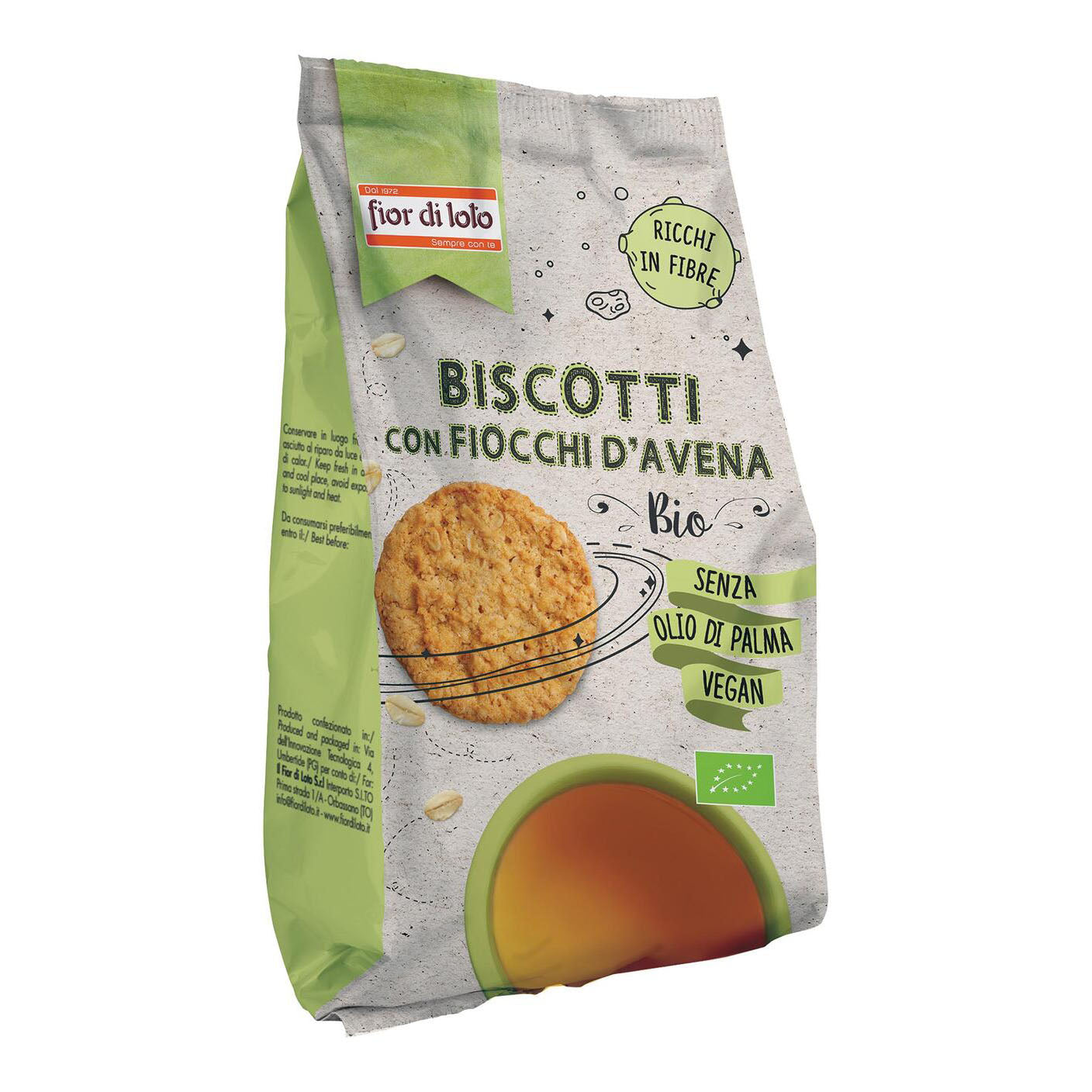 Fior di Loto Biscotti Con fiocchi di Avena Bio 350 g — confronto prezzi