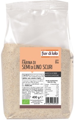 Fior di LotoFarina di Semi di Lino Scuri Bio, 400g