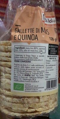 GALLETTE MAIS E QUINOA — confronto prezzi