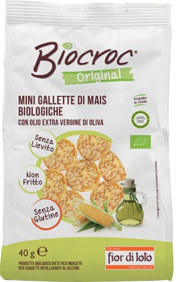 Fior Di Loto Biocroc Mini Gallette Di Mais Biologiche Olio Extra Vergine Di Oliva 40g — confronto prezzi