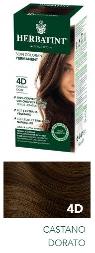 Herbatint Tintura Naturale Capelli 4D Castano Dorato