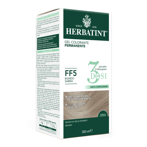 Herbatint Tintura Capelli Gel Permanente 3Dosi FF5 Biondo Sabbia 300 ml — confronto prezzi