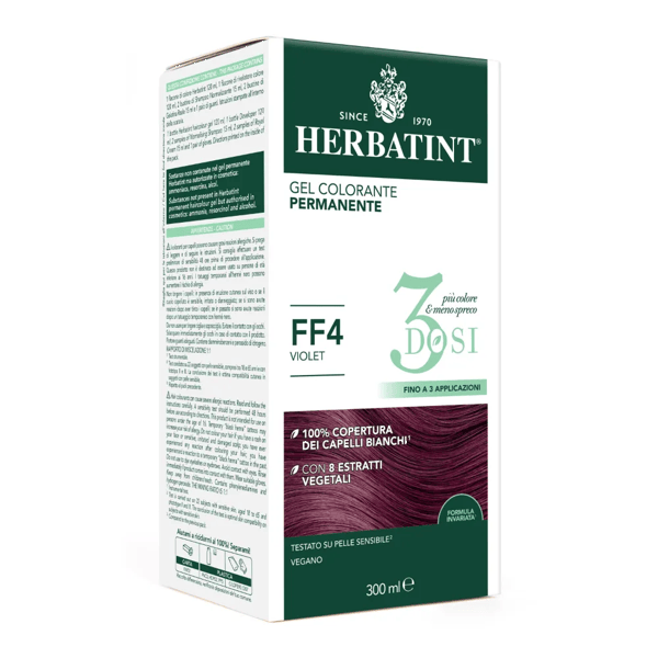 Herbatint Tintura Capelli Gel Permanente 3Dosi FF4 Violet 300 ml — confronto prezzi