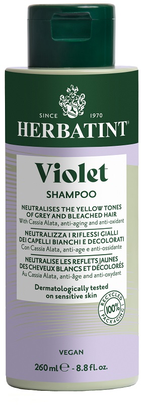 Herbatint Violet Shampoo Neutralizzante Riflessi Gialli per Capelli Bianchi e Decolorati 260 ml — confronto prezzi