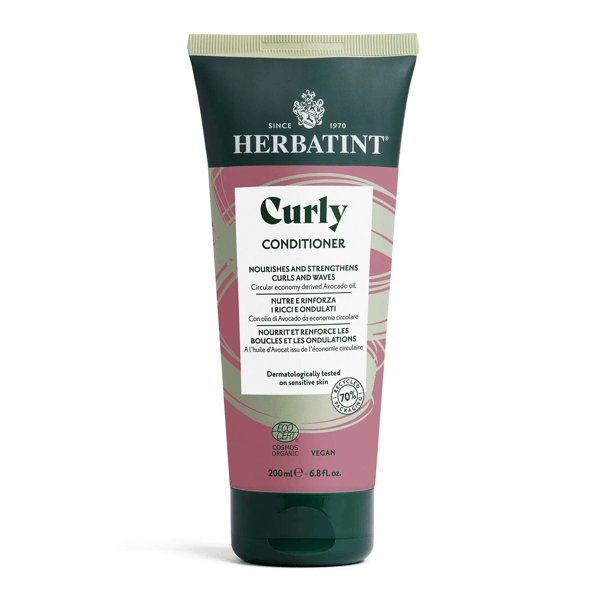 Herbatint Curly Conditioner Nutriente e Rinforzante per Capelli Ricci e Ondulati 200 ml