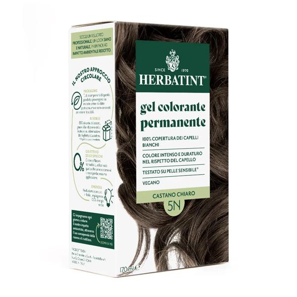 Herbatint Tintura Capelli Gel Permanente 5N Castano Chiaro 170 ml