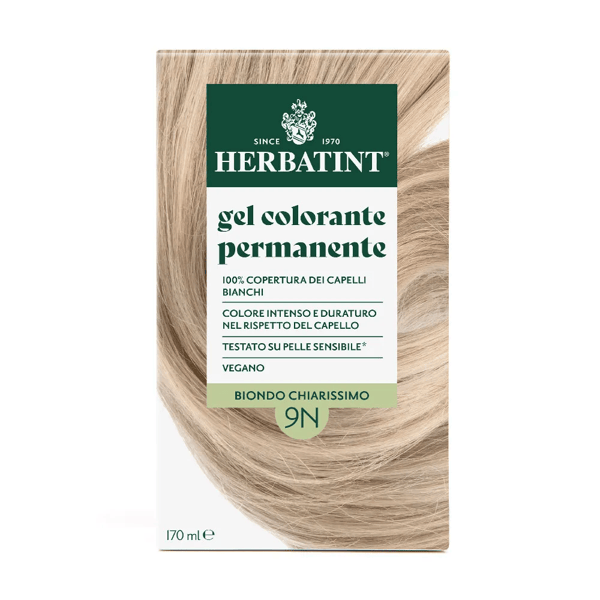 Herbatint Gel Colorante Permanente 9N Biondo Chiarissimo 170 ml