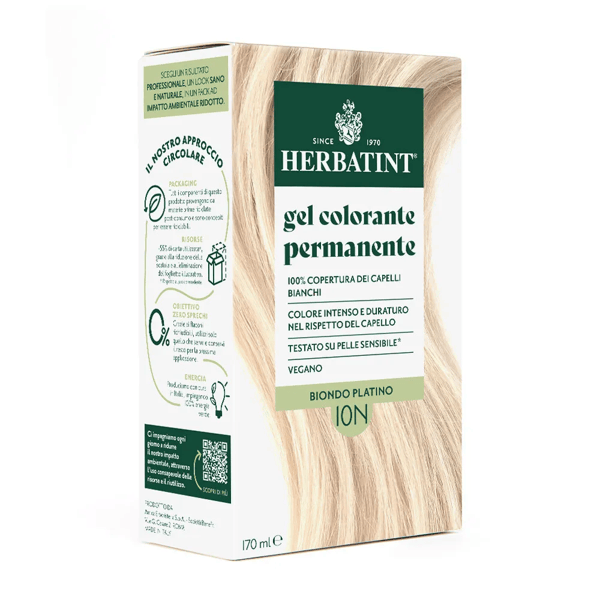Herbatint Tintura Capelli Gel Permanente 10N Biondo Platino 170 ml