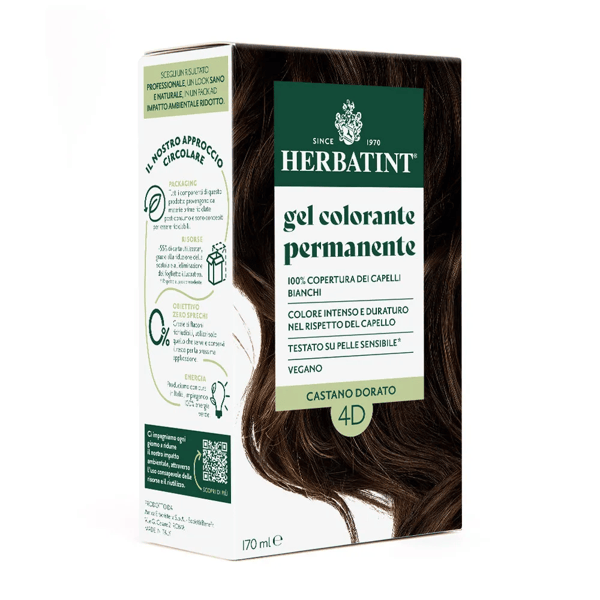 Herbatint Tintura Capelli Gel Permanente 4D Castano Dorato 170 ml — confronto prezzi