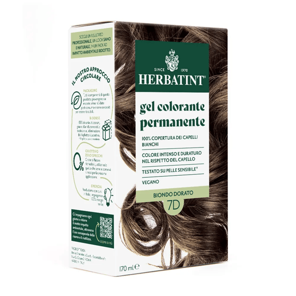 Herbatint Tintura Capelli Gel Permanente 7D Biondo Dorato 170 ml — confronto prezzi