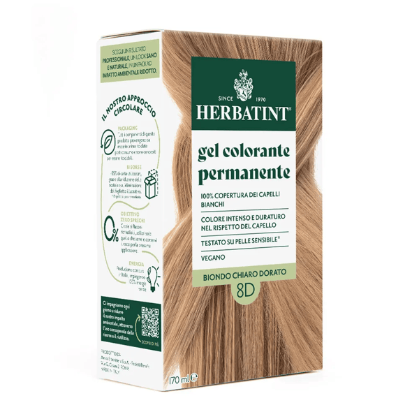 Herbatint Tintura Capelli 8D Biondo Chiaro Dorato 170 ml