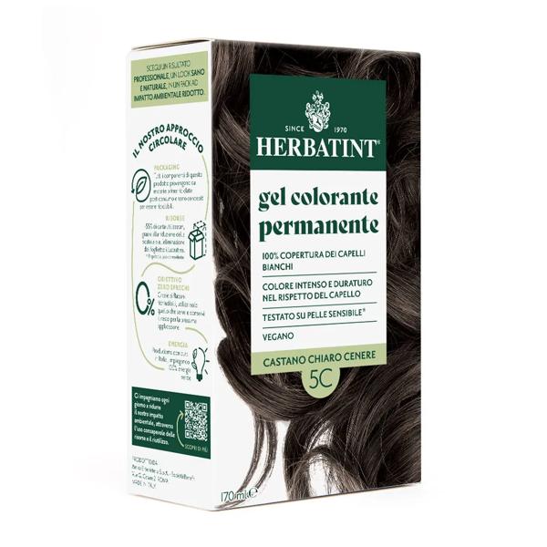 Herbatint Tintura Capelli Gel Permanente 5C Castano Chiaro Cenere 170 ml
