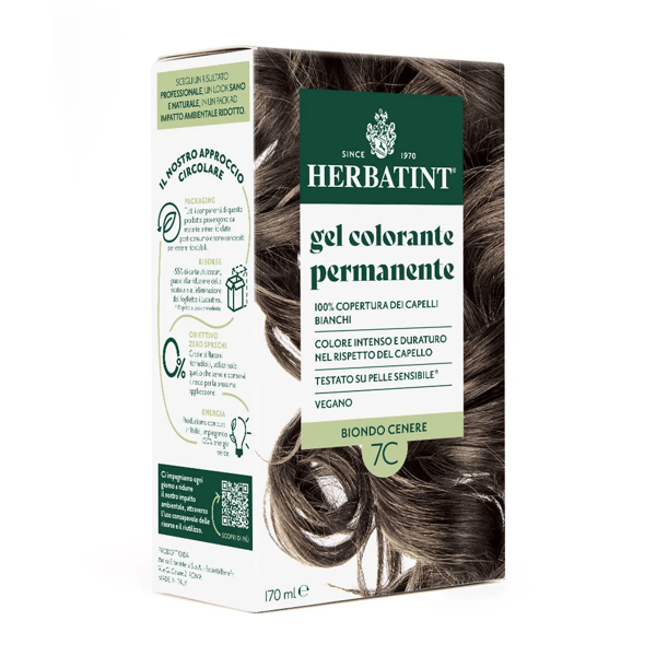 Herbatint Tintura Capelli Gel Permanente 7C Biondo Cenere 170 ml