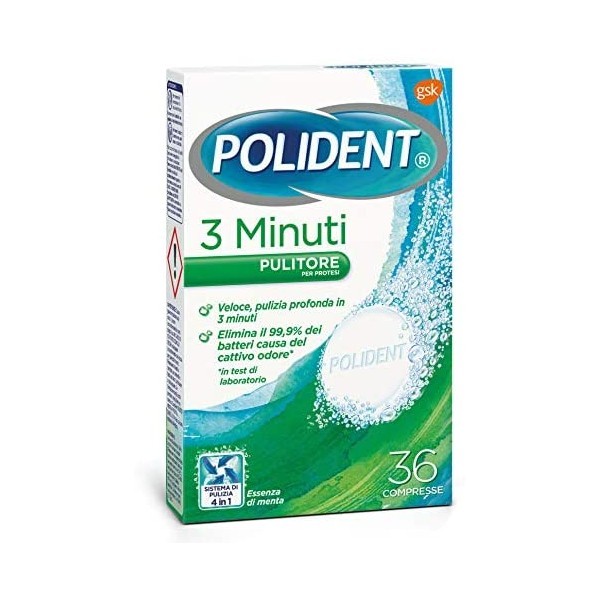 Polident pulitore 3 minuti