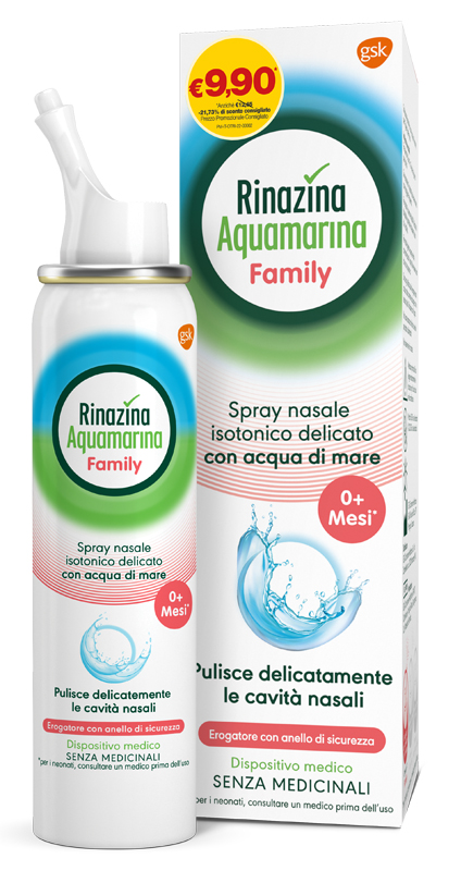 RINAZINA AQUAMARINA FAMILY SPRAY NASALE ISOTONICO 100ML
